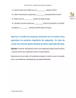 Vorschau - Arbeitsblätter - SUBJUNTIVO presente + imperfecto (B2) - Seite 1