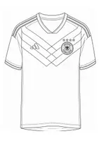Vorschau - Mal- und Bastelvorlagen - Trikot gestalten Trikot Ausmalbild WM Fußball - Deckblatt