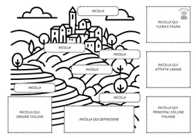anteprima - Materiale di supporto/inclusione - Geografia: Lapbook delle Colline italiane - Pagina 2