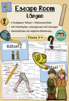 Vorschau - Arbeitsblätter - Escape Room - Längen (Klasse 3-4) #schulstartbyextraklasse - Deckblatt