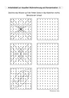 Vorschau - Arbeitsblätter - 20 x Punkt für Punkt - Konzentration/ visuelle Wahrnehmung/ Beruhigung - Klasse 4-9 - Seite 1