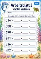 Vorschau - Arbeitsblätter - Zahlenraum bis 1000 | Mathematik Klasse 3 | 6 Arbeitsblätter als PDF - Seite 3