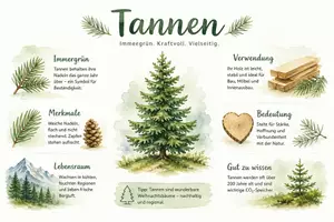 Vorschau - Arbeitsblätter - Arbeitsblatt "Tannen" + Onlineübung & MP3 + Infografik - Seite 2
