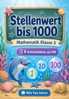 Vorschau - Arbeitsblätter - Stellenwert bis 1000 | Mathematik Klasse 3 | 6 Arbeitsblätter als PDF - Deckblatt