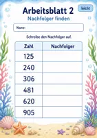 Vorschau - Arbeitsblätter - Vorgänger und Nachfolger bis 1000 | Mathematik Klasse 3 | 6 Arbeitsblätter als PDF - Seite 2
