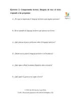 Vorschau - Arbeitsblätter - PRESENTE de indicativo - Texto: Lenguaje inclusivo (A1) - Seite 2