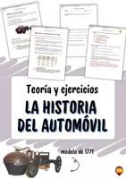 Vista previa - Unidades / Secuencias / Situaciones de Aprendizaje - Pack automoción: historia del automóvil, marcas de coches y juego de cartas - página 1