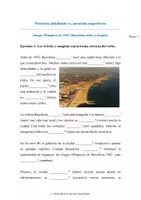 Vorschau - Arbeitsblätter - INDEFINIDO vs IMPERFECTO - Lesetext: Juegos olímpicos 1992 (A2) - Deckblatt
