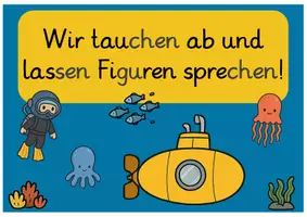 Vorschau - Stundenentwürfe - Reihentransparenz Sprechen Textloses Bilderbuch "Tief im Ozean" - Deckblatt
