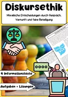 Vorschau - Arbeitsblätter - Diskursethik Habermas Apel Unterrichtsmaterial Ethik Philosophie - Deckblatt