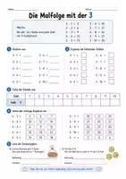 Vorschau - Arbeitsblätter - Malfolgen - Einführung Klasse 2 - Seite 3