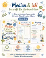 Vorschau - Arbeitsblätter - Medien & ich – Leseheft für die Grundschule | Leseförderung & Medienbildung, Internet, Tablet & Smartphone - Seite 1