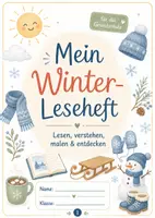 Vorschau - Arbeitsblätter - Winter Leseheft für die Grundschule | Klasse 2-4/ 24 Seiten mit Lesetexten, Aufgaben, Rätseln & Urkunde zur Leseförderung - Seite 1