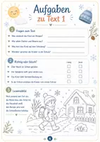 Vorschau - Arbeitsblätter - Winter Leseheft für die Grundschule | Klasse 2-4/ 24 Seiten mit Lesetexten, Aufgaben, Rätseln & Urkunde zur Leseförderung - Seite 3