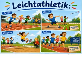 Vorschau - Bildkarten - Leichtathletik Titelbild - Deckblatt