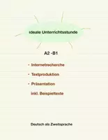 Vorschau - Arbeitsblätter - Textproduktion/ Präsentation A2—B1 DaZ DaF - Deckblatt