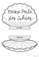 Vorschau - Mal- und Bastelvorlagen - Schuljahresende Reflexion | Perle des Jahres Bastelvorlage - Seite 3