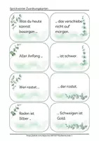Vorschau - Spiele - Sprichwörter für Senioren Karten Beschäftigung für Senioren - Seite 2