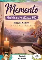 Vorschau - Arbeitsblätter - Gedichtanalyse Kaleko Klasse 10 - Deckblatt