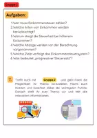 Vorschau - Arbeitsblätter - Steuerarten Deutschland: Einkommensteuer, Umsatzsteuer & Gewerbesteuer - Seite 2