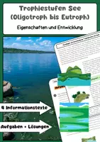 Vorschau - Arbeitsblätter - Trophiestufen Ökosystem See (Oligotroph bis Eutroph) - Deckblatt