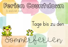 Vorschau - Poster - Sommerferien-Countdown Frosch | Klassenraum-Ritual zum Schuljahresende - Seite 3