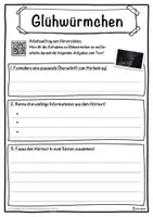Vorschau - Unterrichtsreihen - Glühwürmchen Lückentext mit Wortspeicher Hörverstehen und Suchsel - Seite 3