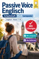 Vorschau - Arbeitsblätter - Passive Voice Englisch Arbeitsheft PLUS Lernposter - Deckblatt