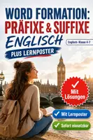 Vorschau - Arbeitsblätter - Word Formation Präfixe & Suffixe Englisch PLUS Lernposter - Deckblatt