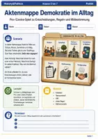Vorschau - Spiele - Aktenmappe Demokratie im Alltag Unterrichtsspiel Klasse 5 bis 7 Pro Contra Abstimmung - Deckblatt