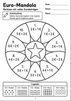 Vorschau - Arbeitsblätter - Rechenmandalas | Geld - Seite 1