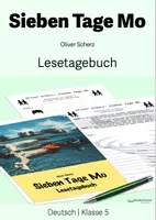 Vorschau - Unterrichtsreihen - Lesetagebuch zu "Sieben Tage Mo" von Oliver Scherz, Klasse 5 - Deckblatt
