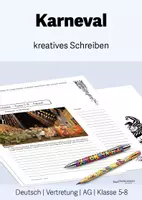 Vorschau - Arbeitsblätter - Materialpaket "Karneval" - Deutsch/ Vertretung - Klasse 5-8 - Seite 3
