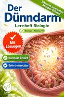 Vorschau - Stundenentwürfe - Der Dünndarm – Lernheft Biologie Klasse 7-9 PLUS Stundenentwurf - Deckblatt