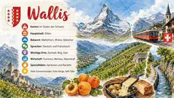 Vorschau - Arbeitsblätter - Arbeitsblätter "Wallis" + Lösung & MP3 + Infografik - Seite 3