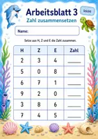 Vorschau - Arbeitsblätter - Zahlen zerlegen bis 1000 | Mathematik Klasse 3 | 6 Arbeitsblätter als PDF - Seite 3