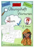 Vorschau - Arbeitsblätter - Übungsheft Wortarten (3. Klasse) - Deckblatt