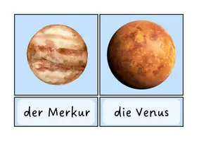 Vorschau - Poster - Bildkarten Planeten - Seite 1