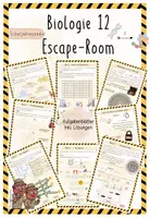 Vorschau - Arbeitsblätter - Schuljahresbeginn | Wiederholung | Biologie 12 | Escape Room | sofort einsetzbar - Deckblatt