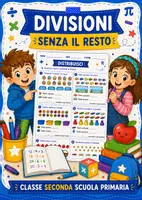 anteprima - Esercizi - Divisioni senza resto classe seconda - Pagina di copertina