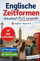 Vorschau - Arbeitsblätter - Englische Zeitformen Arbeitsheft PLUS Lernposter - Deckblatt