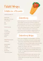 Vorschau - Arbeitsblätter - Rezept Falafel Wraps - Seite 1