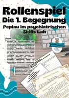 Vorschau - Spiele - Rollenspiel Peplau Psychiatrie – Die erste Begegnung | Skills Lab | Pflege - Deckblatt
