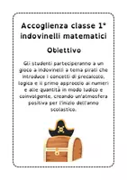 anteprima - Esercizi - Accoglienza Matematica classe prima - indovinelli matematici con i pirati - Pagina 1