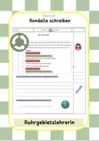 Vorschau - Arbeitsblätter - Gedichte Rondell schreiben Grundschule - Deckblatt