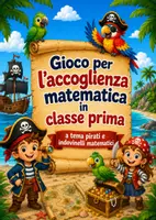 anteprima - Esercizi - Accoglienza Matematica classe prima - indovinelli matematici con i pirati - Pagina di copertina