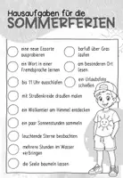 Vorschau - Arbeitsblätter - Hausaufgaben für die Sommerferien | Schuljahresende - Seite 3