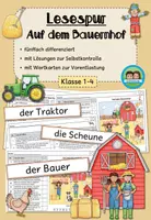 Vorschau - Arbeitsblätter - Lesespur - Auf dem Bauernhof (Klasse 1-4) #schulstartbyextraklasse - Deckblatt