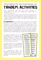 Vorschau - Fördermaterial/Inklusion - PRESENT PROGRESSIVE - Tandem Activity - Seite 1