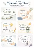 Vorschau - Mal- und Bastelvorlagen - Mutmach-Kärtchen für Grundschule & Sek I – 24 Karten zum Ausdrucken, Verschenken & Bestärken zum Schuljahreanfang & Schulstart - Seite 3